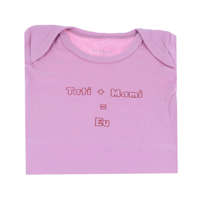 Body cu maneca lunga pentru fete Mini Bimbi BMB-11RZ-92-cm, Roz [2]
