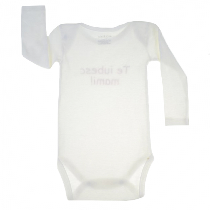 Body cu maneca lunga pentru fete Mini Bimbi BMB-16C-92-cm, Crem [3]