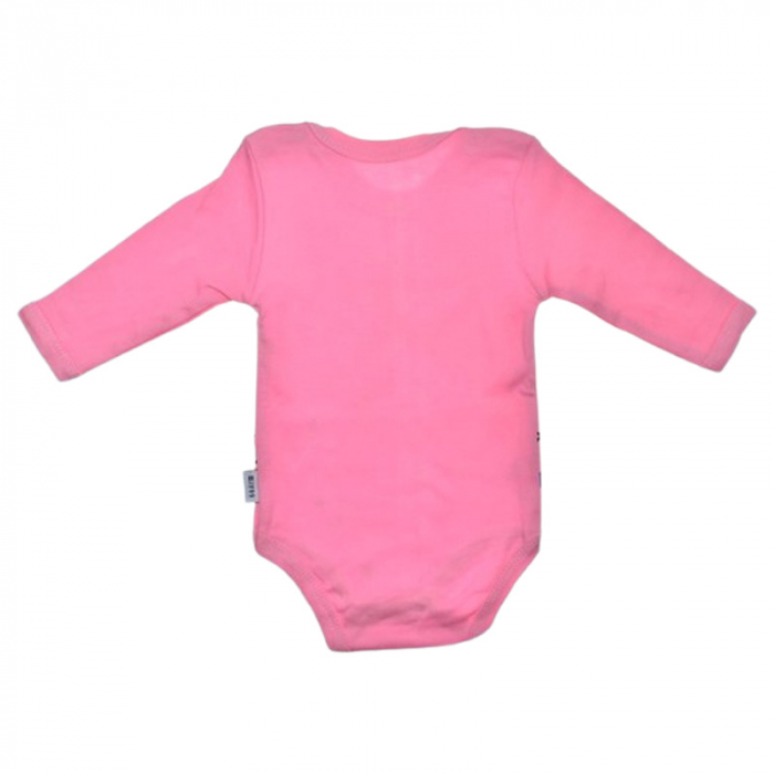 Body cu maneca lunga, pentru fete, Mini Junior 1118R, Roz [3]