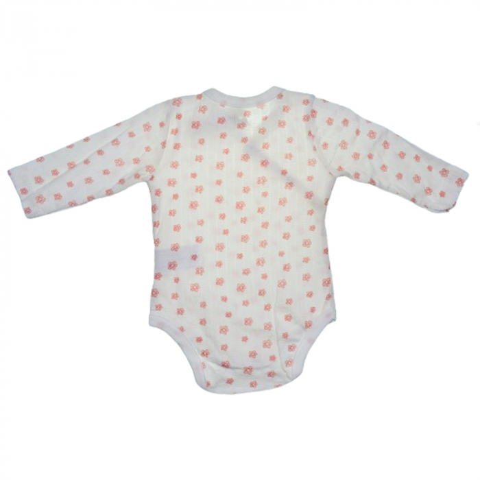 Body cu maneca lunga pentru fete Mini Junior BDY-5MJ, Alb [4]