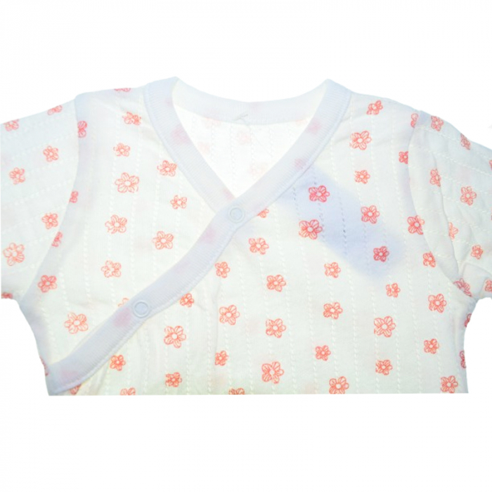 Body cu maneca lunga pentru fete Mini Junior BDY-5MJ, Alb [2]