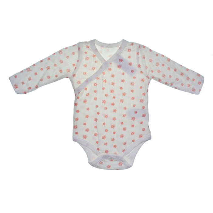 Body cu maneca lunga pentru fete Mini Junior BDY-5MJ, Alb [1]