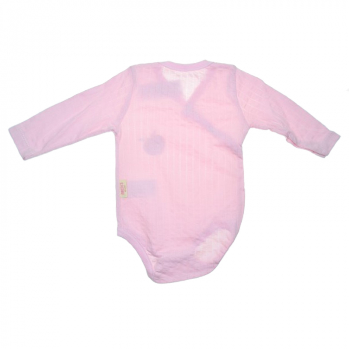 Body cu maneca lunga pentru fete Mini Junior BDY-7MJ, Roz [3]