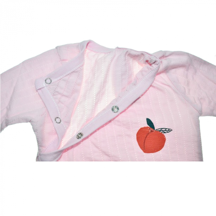 Body cu maneca lunga pentru fete Mini Junior BDY-7MJ, Roz [2]