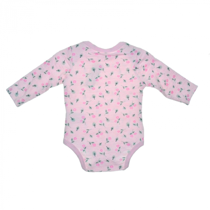 Body cu maneca lunga pentru fete Mini Junior BDY-8MJ, Roz [3]
