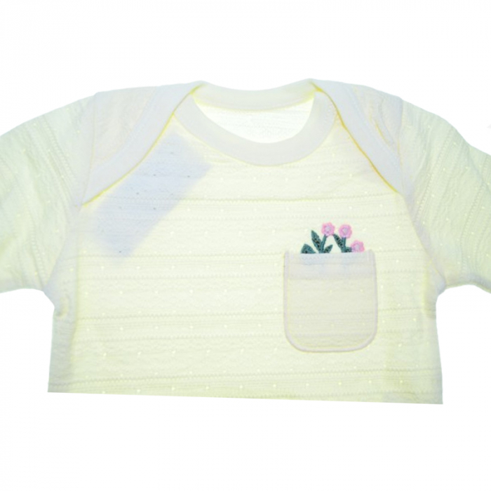 Body cu maneca lunga pentru fete Mini Junior BDY-9MJ, Galben [2]