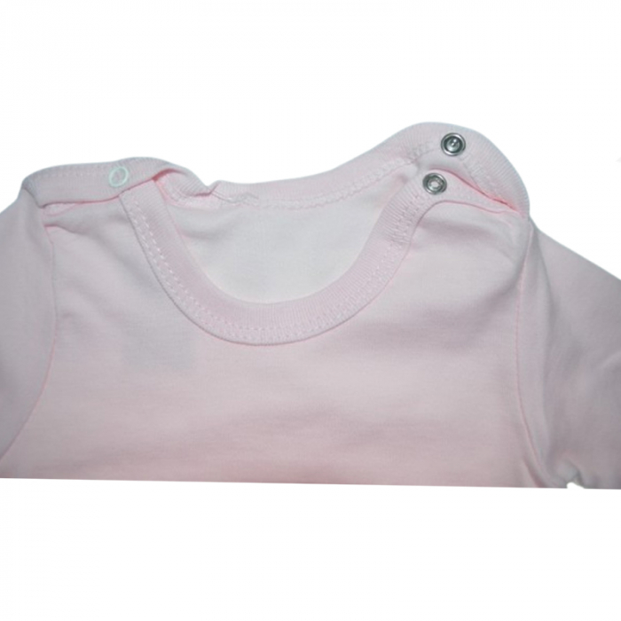 Body cu maneca lunga pentru fete Mini Junior BDY-MJ20, Roz [2]