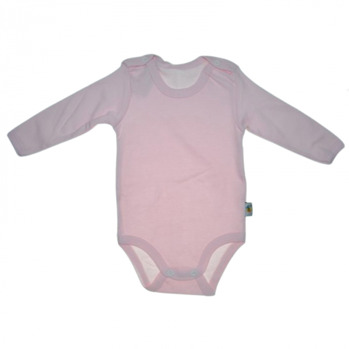 Body cu maneca lunga pentru fete Mini Junior BDY-MJ20, Roz [1]