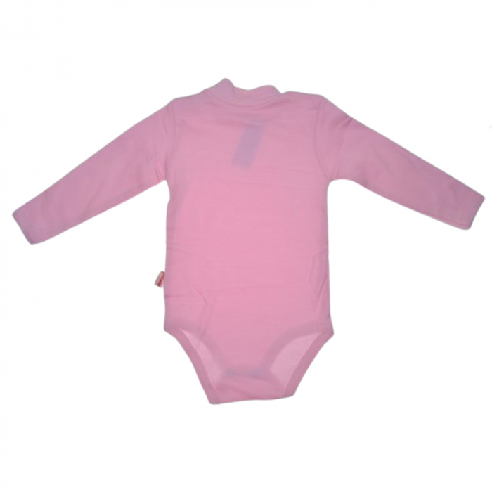Body cu maneca lunga pentru fete Mini Junior BDY-MJ35, Roz [2]