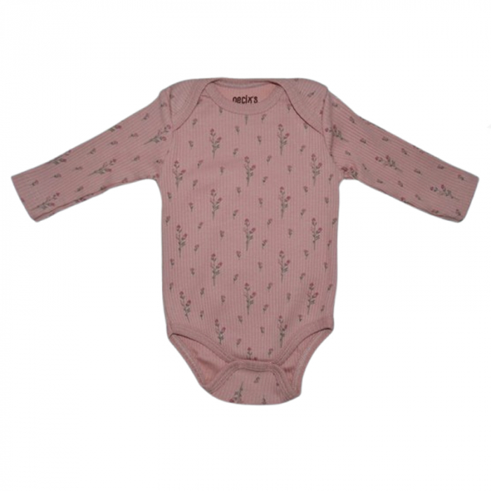 Body cu maneca lunga pentru fete Mini Junior, BDY-MJ8, Roz [1]