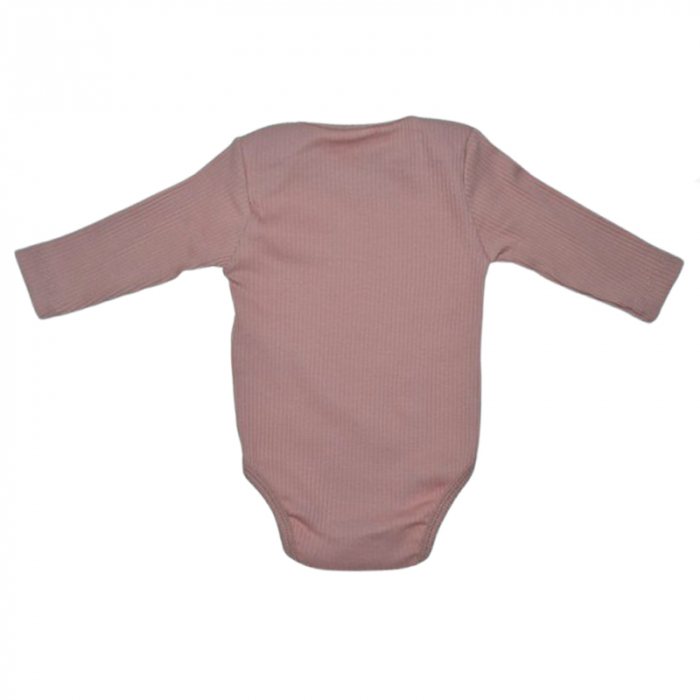 Body cu maneca lunga pentru fete Mini Junior BDY-MJ9, Roz [2]