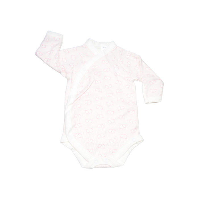 Body cu maneca lunga pentru fete Mini Junior CA52427-4, Alb [1]