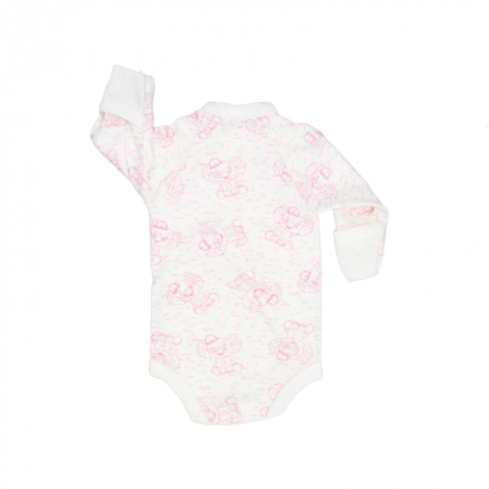Body cu maneca lunga pentru fete Mini Junior CA52427-6, Alb [2]