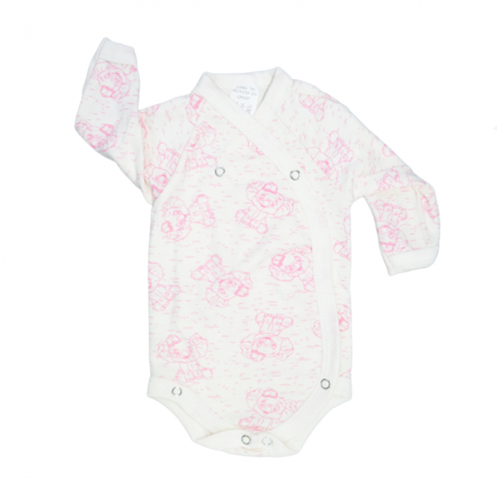 Body cu maneca lunga pentru fete Mini Junior CA52427-6, Alb [1]