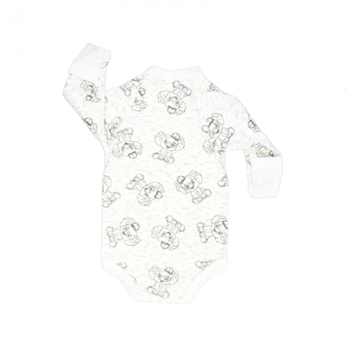 Body cu maneca lunga pentru baieti Mini Junior CA52427-7, Alb [2]