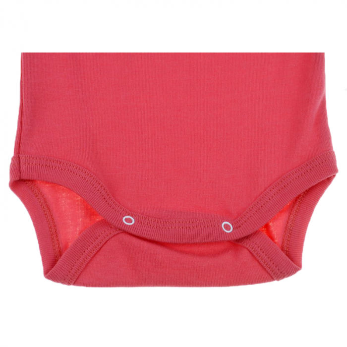 Body cu maneca lunga pentru fete Mini Junior MJ-6RO-80-cm, Coral [2]