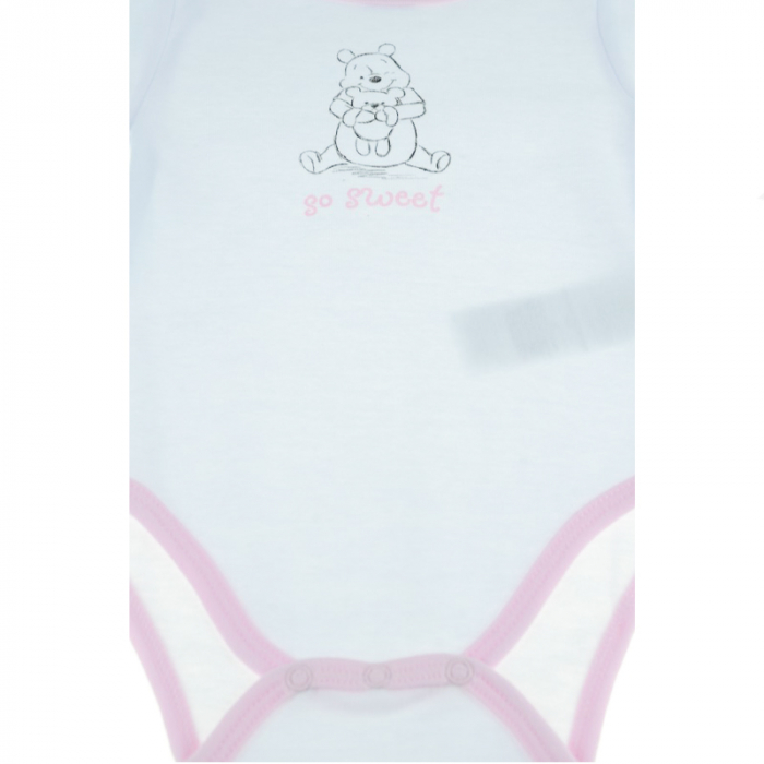 Body cu maneca lunga pentru fete Nickelodeon Winnie the Pooh BN3-68-cm, Alb [2]