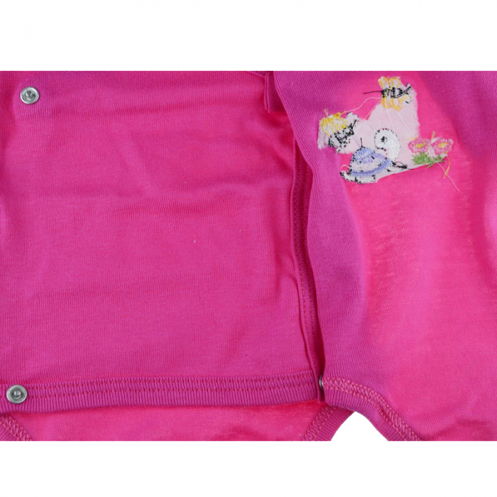 Body cu maneca lunga pentru fete Pifou Model 10 M10ML-F-50-54-cm, Fucsia [2]