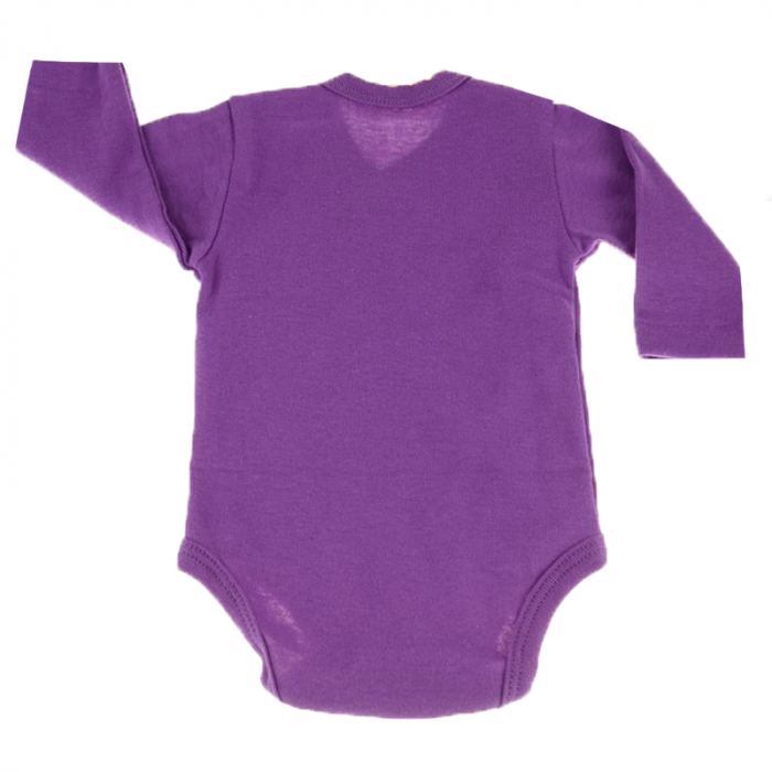 Body cu maneca lunga pentru fete Pifou Model 10 ML10-M1-50-54-cm, Mov [3]