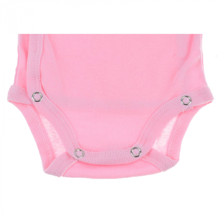 Body cu maneca lunga pentru fete Pifou Model 10 ML10RZ-50-54-cm, Roz [2]