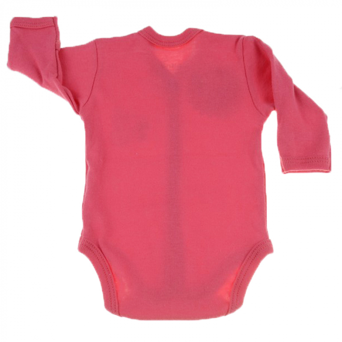 Body cu maneca lunga pentru fete Pifou Model 11 M11C-46-50-cm, Coral [3]
