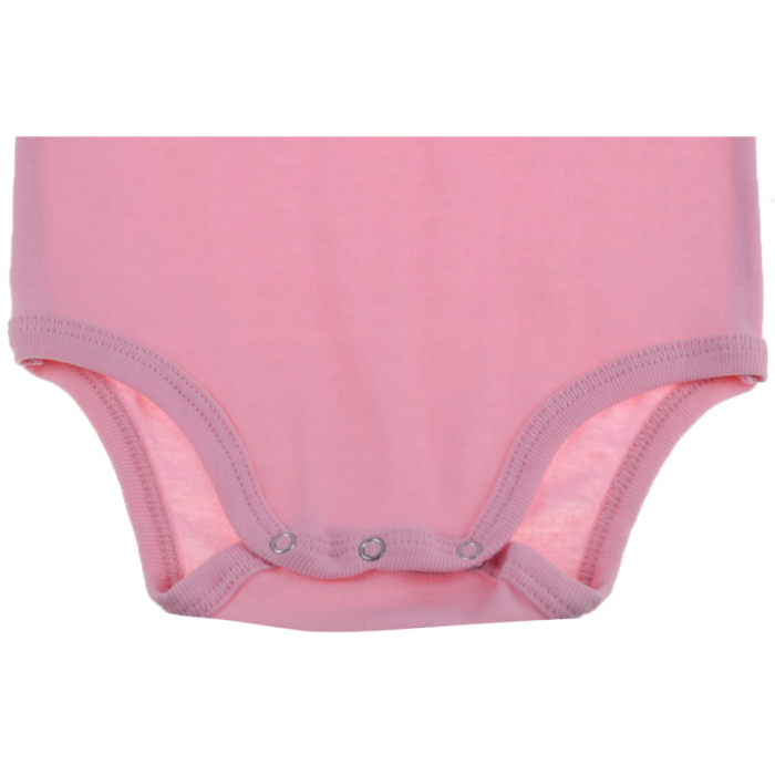 Body cu maneca lunga pentru fete Pifou Model 6 ML6RZ-2-98-cm, Roz [3]