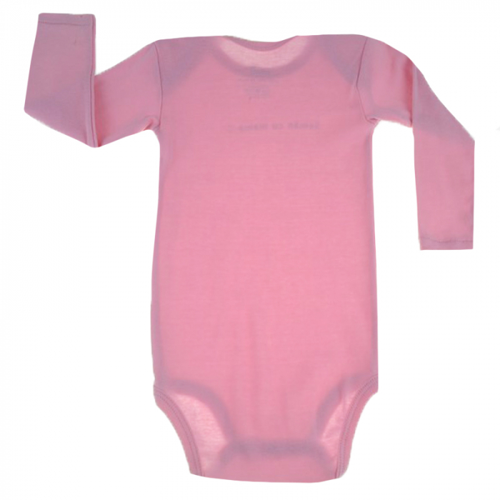 Body cu maneca lunga pentru fete Pifou Model 6 ML6RZ-1-86-89-cm, Roz [2]