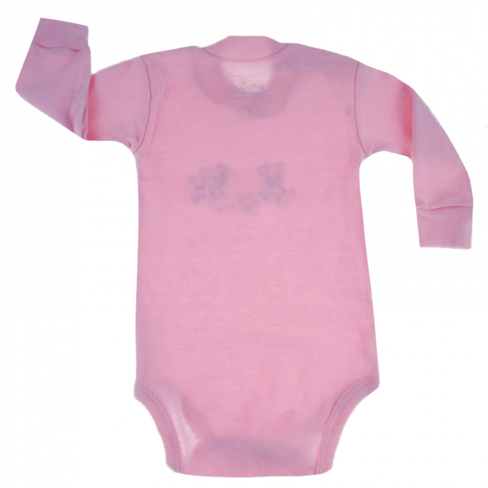 Body cu maneca lunga pentru fete Pifou Model 9 ML9-RZ-62-66-cm, Roz [2]