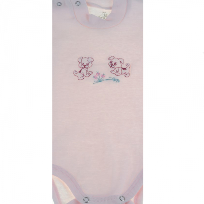 Body cu maneca lunga pentru fete Pifou Model 9 ML9RZ-60-64-cm, Roz [2]