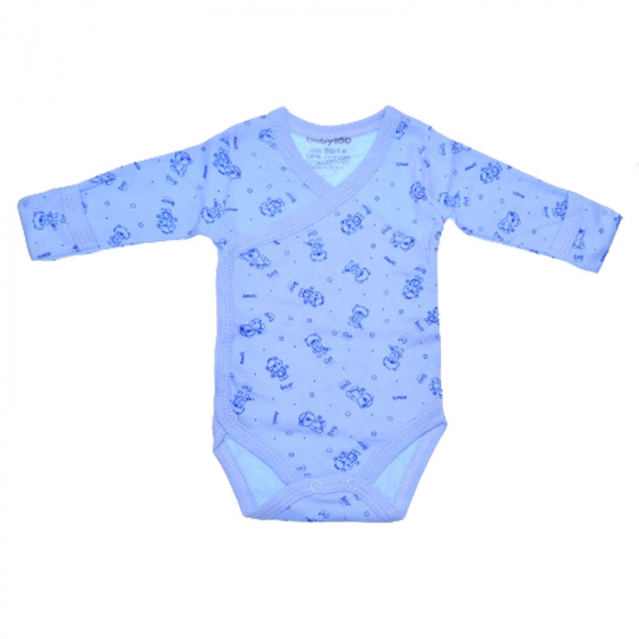 Body cu maneca lunga si manusi pentru baieti BabyToo BDYBT-10, Albastru [1]