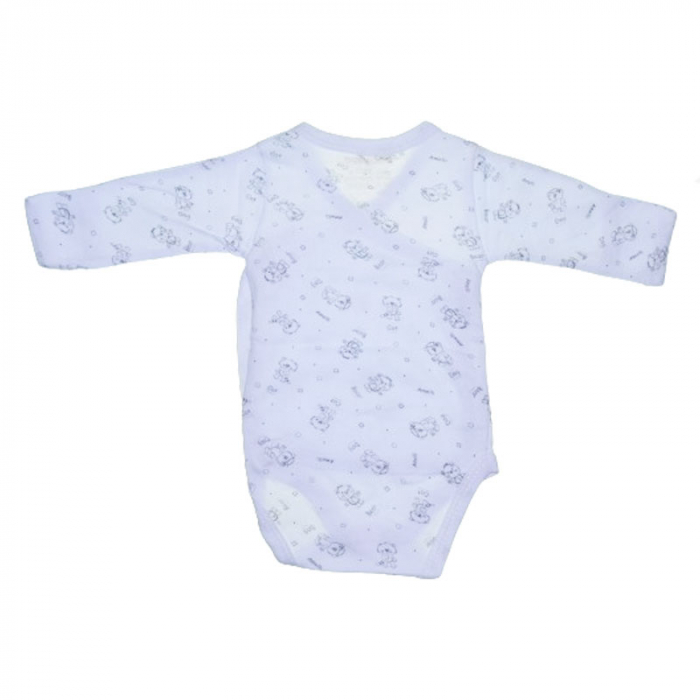 Body cu maneca lunga si manusi pentru bebelusi BabyToo BDYBT-7, Alb [2]