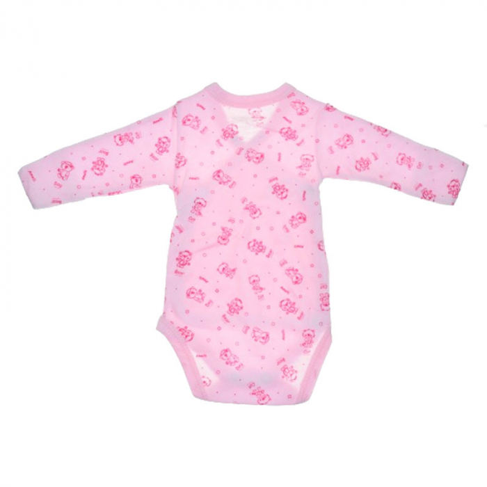 Body cu maneca lunga si manusi pentru fete BabyToo BDYBT-9, Roz [2]