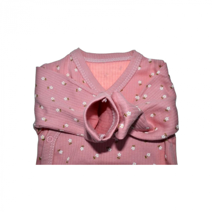 Body cu maneca lunga si manusi pentru fete Mini Junior, BDY-MJ-1C, Coral [3]