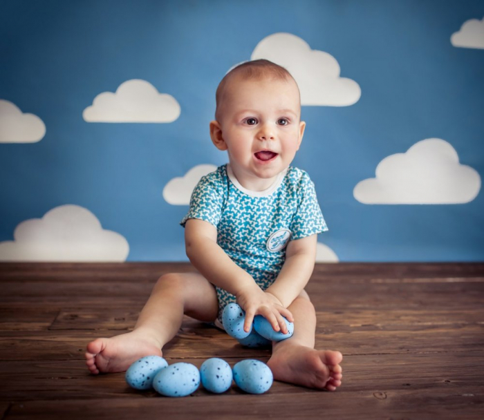 Body cu maneca scurta pentru baieti Koala Cool Dog 05-229AL-86-cm, Albastru [2]