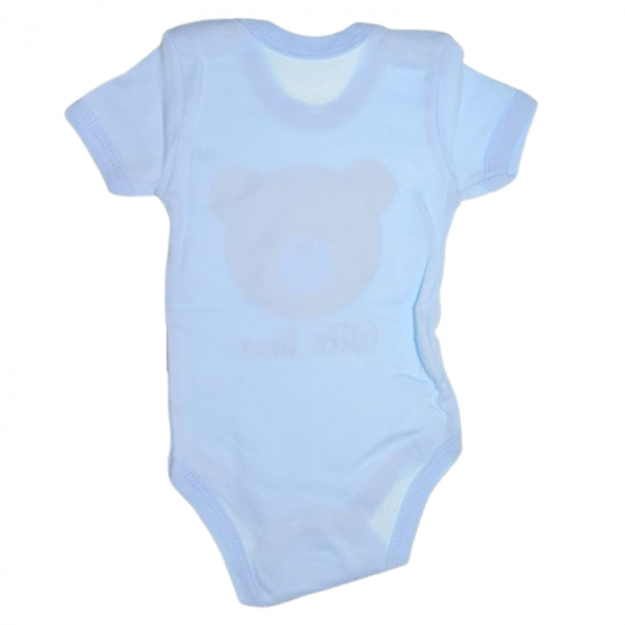 Body cu maneca scurta, pentru baieti, Mini Junior 2118UA, Albastru [2]