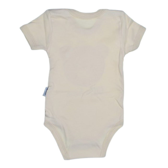 Body cu maneca scurta, pentru baieti, Mini Junior 2118UC, Crem [2]