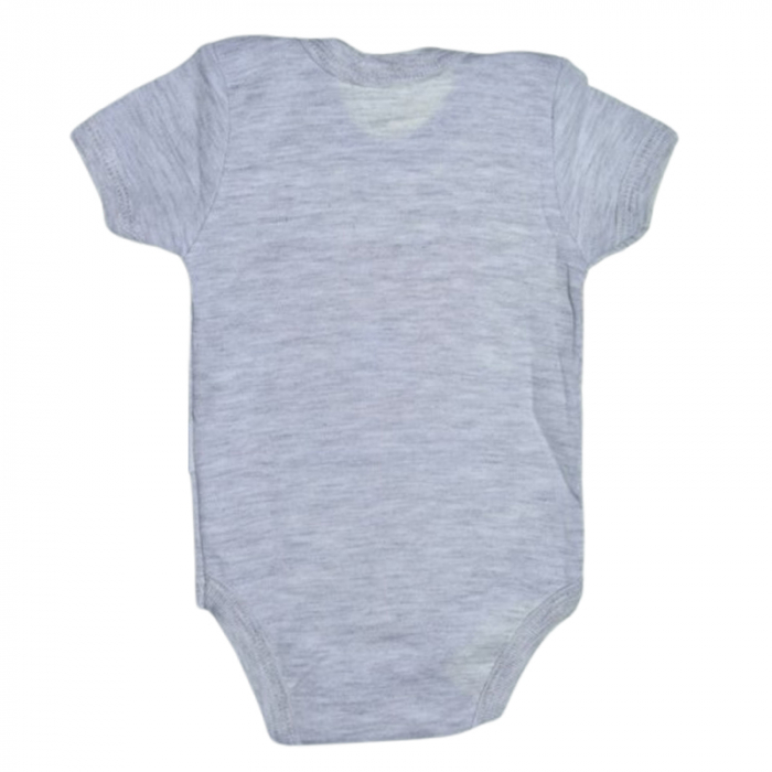 Body cu maneca scurta, pentru baieti, Mini Junior 2118UG, Gri [2]