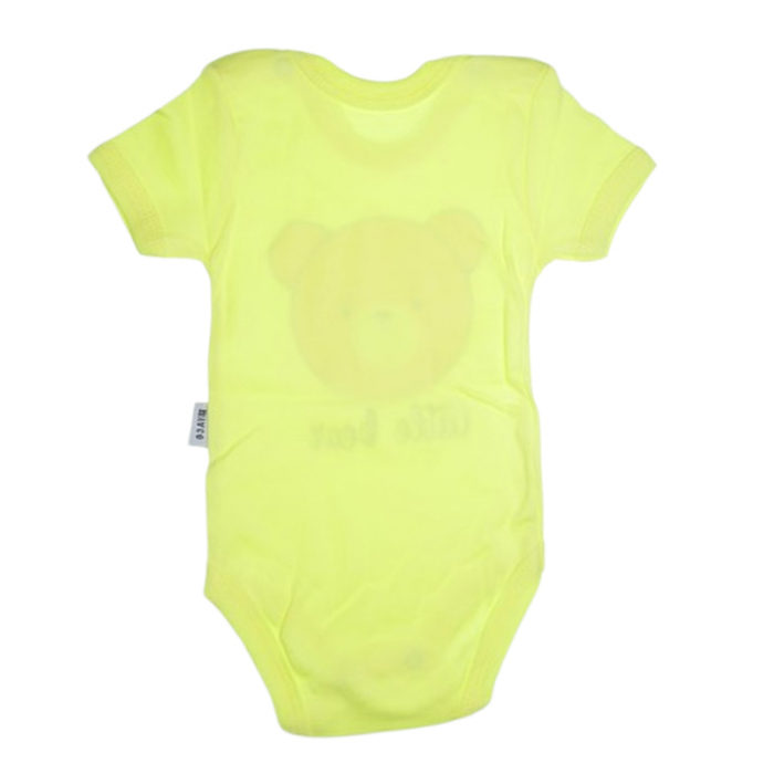 Body cu maneca scurta, pentru baieti, Mini Junior 2118UGA2, Galben [2]
