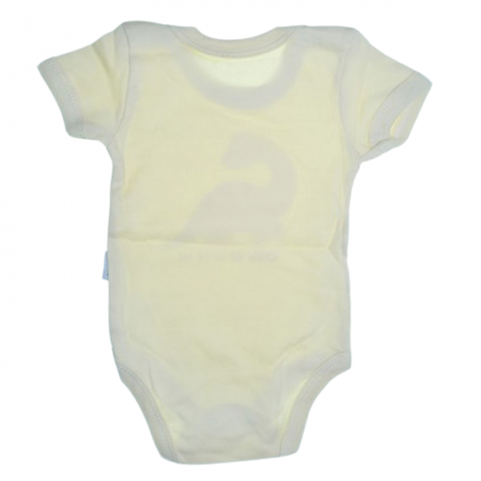 Body cu maneca scurta, pentru baieti, Mini Junior 2119DC, Crem [2]