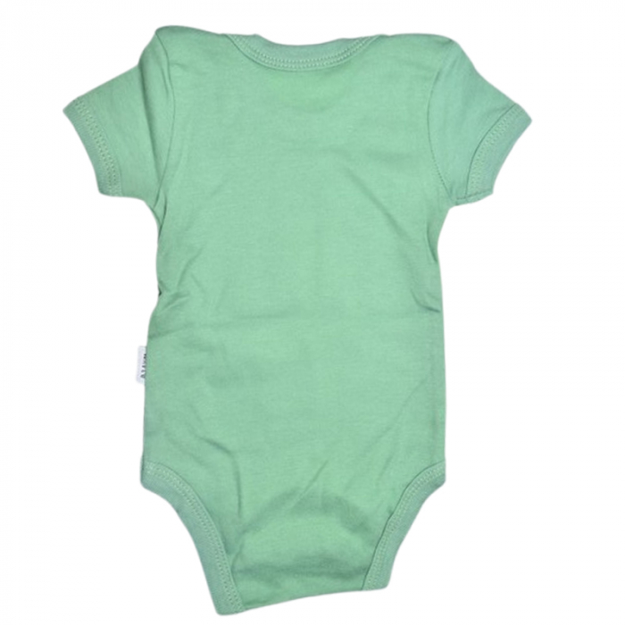 Body cu maneca scurta, pentru baieti, Mini Junior 2119DV, Verde [2]
