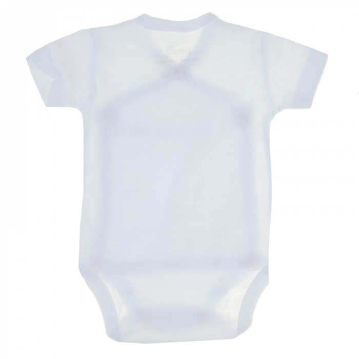 Body cu maneca scurta pentru baieti Pifou Model 10 300, Alb [3]