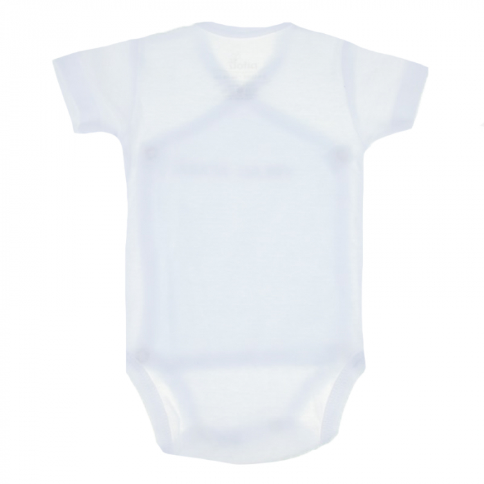 Body cu maneca scurta pentru baieti Pifou Model 10 MS10-A1-54-58-cm, Alb [3]