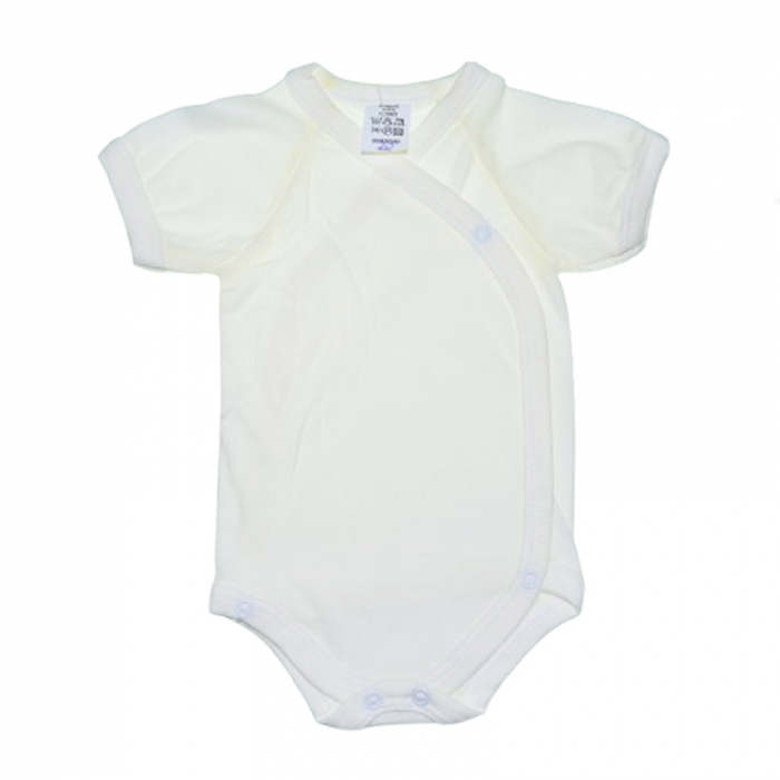 Body cu maneca scurta pentru bebelusi Mini Junior 562058-1, Crem [1]