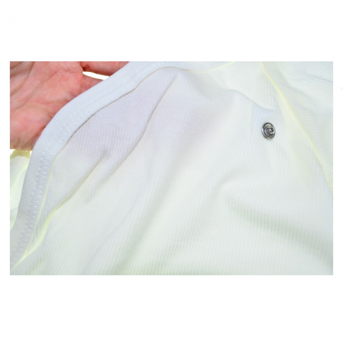 Body cu maneca scurta pentru bebelusi Mini Junior 562058-1, Crem [3]