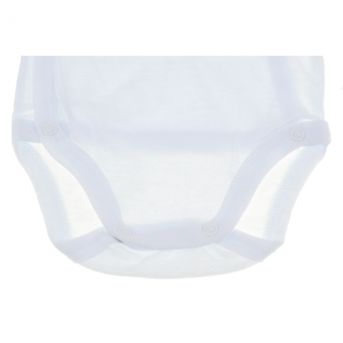 Body cu maneca scurta pentru copii Pifou Model 10 MS10-A-1-54-58-cm, Alb [2]