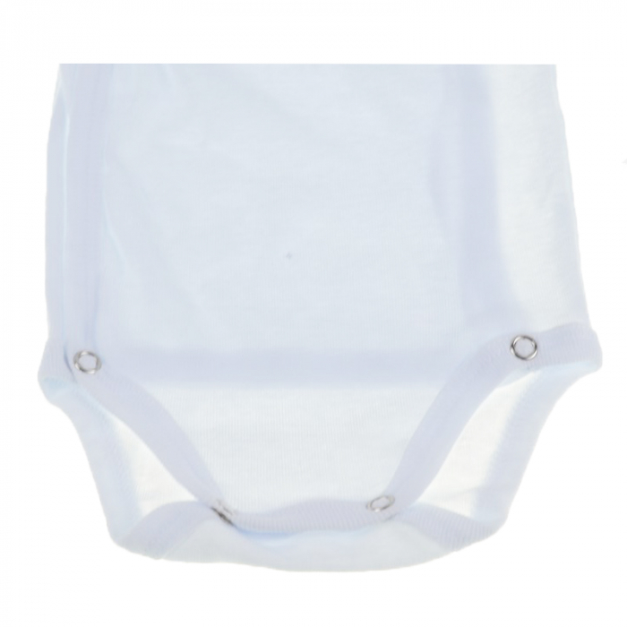 Body cu maneca scurta pentru copii Pifou Model 10 MS10-A5-54-58-cm, Alb [3]