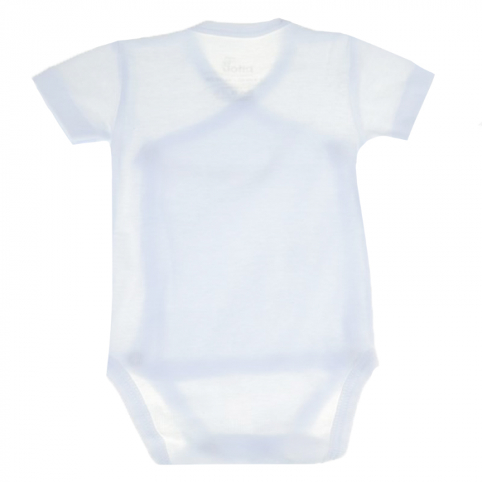 Body cu maneca scurta pentru copii Pifou Model 10 MS10-A5-54-58-cm, Alb [2]