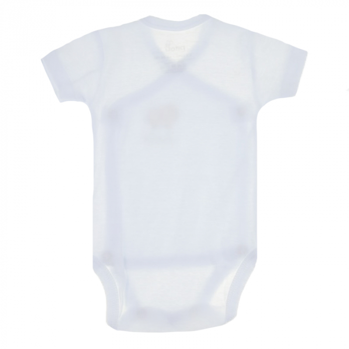 Body cu maneca scurta pentru copii Pifou Model 10 MS10-54-58-cm, Alb [3]