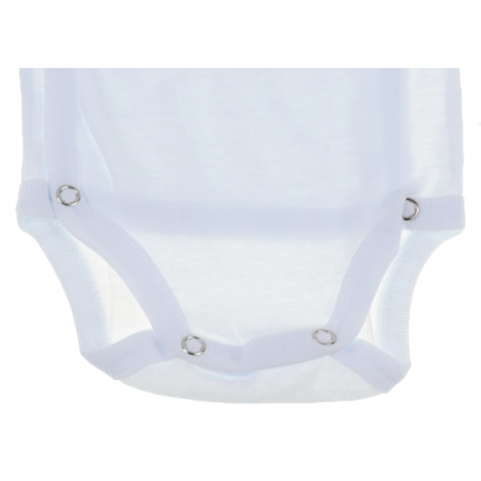 Body cu maneca scurta pentru copii Pifou Model 10 MS10-54-58-cm, Alb [2]