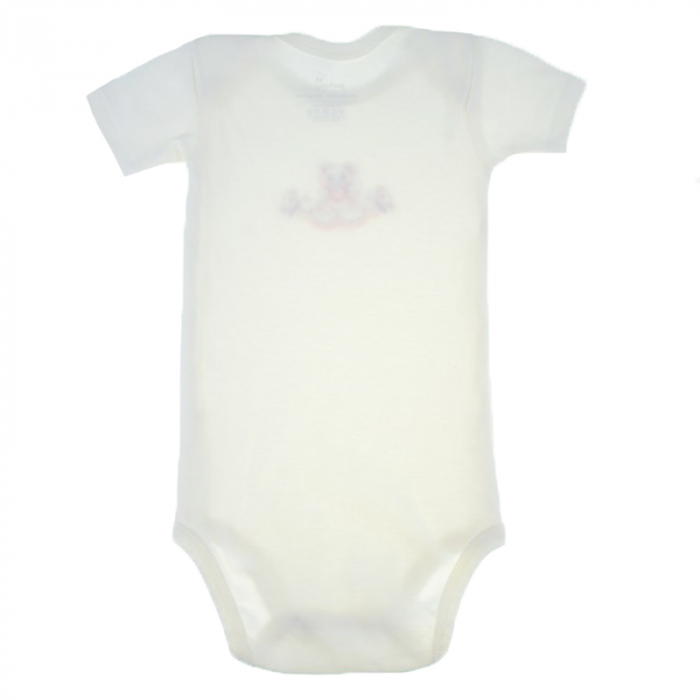Body cu maneca scurta pentru copii Pifou Model 6 MS6-86-89-cm, Crem [3]